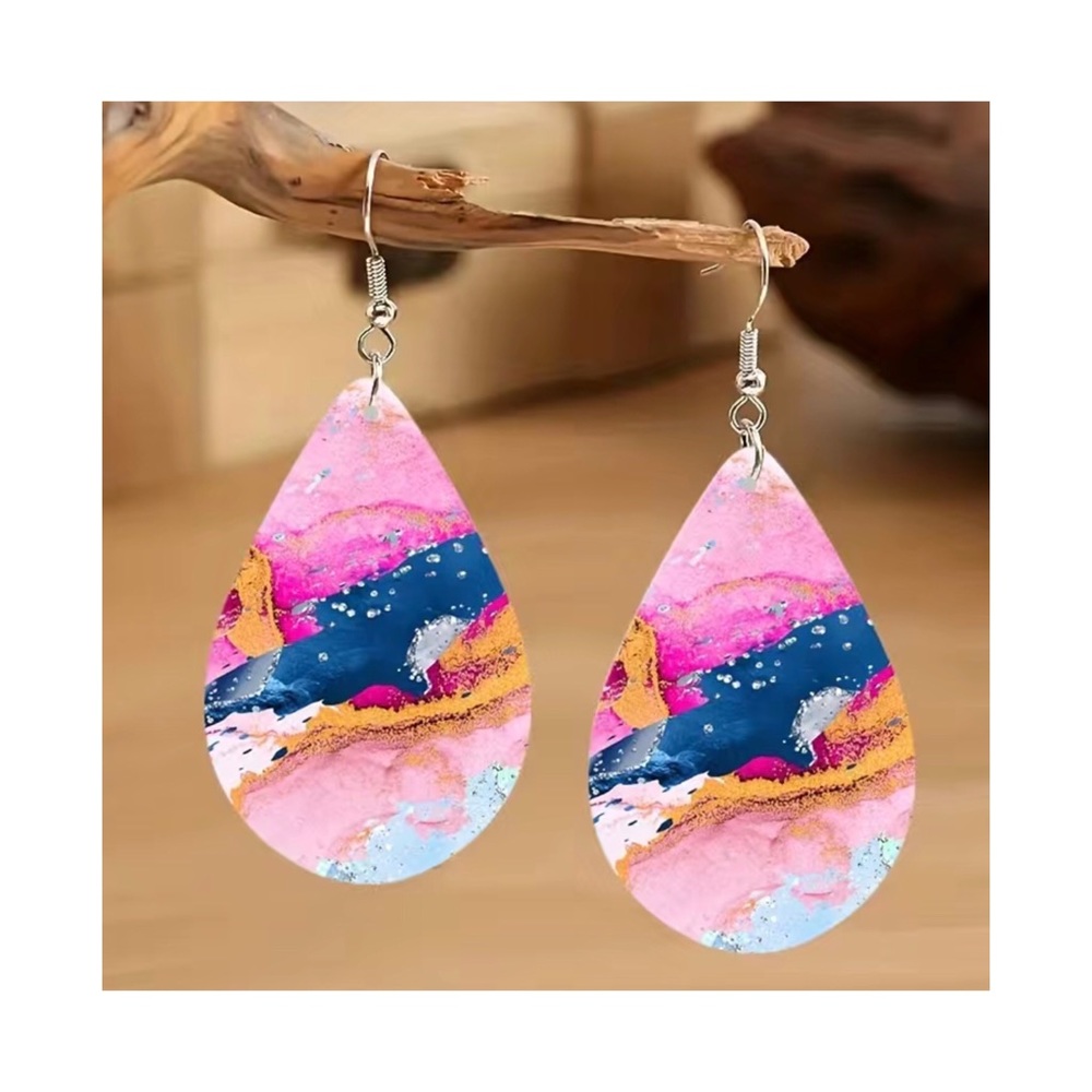 PINK DROP EARRING